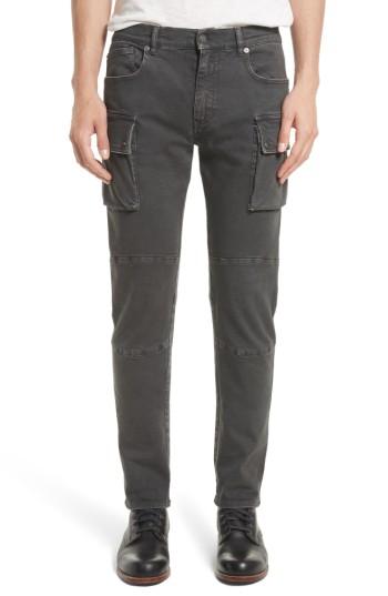 Men's Belstaff Westward Tapered Fit Cargo Jeans - Black