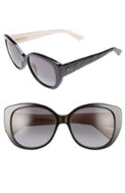 Women's Dior Lady 55mm Cat Eye Sunglasses - Black