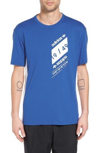 Men's Adidas Originals Art Of Mesh Graphic T-shirt, Size - Blue