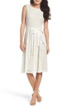 Women's Gabby Skye Lace Midi Dress - White