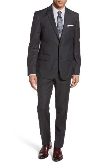Men's Nordstrom Men's Shop Trim Fit Stripe Wool Suit