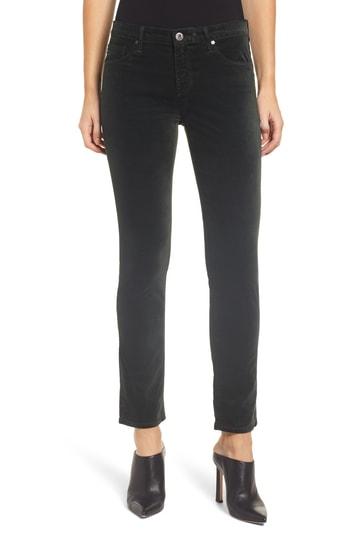 Women's Ag Prima Velveteen Skinny Ankle Pants - Green