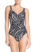 Women's Miraclesuit Hard To Be Leaf Underwire One-piece Swimsuit