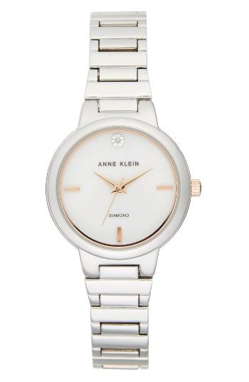 Women's Anne Klein Diamond Bracelet Watch, 29mm