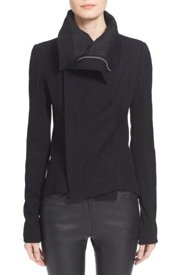 Women's Rick Owens 'naska' Pique Cotton Jacket