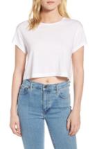 Women's Splendid Crop Tee - White