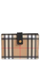 Women's Burberry Marylebone Check Wallet - Black