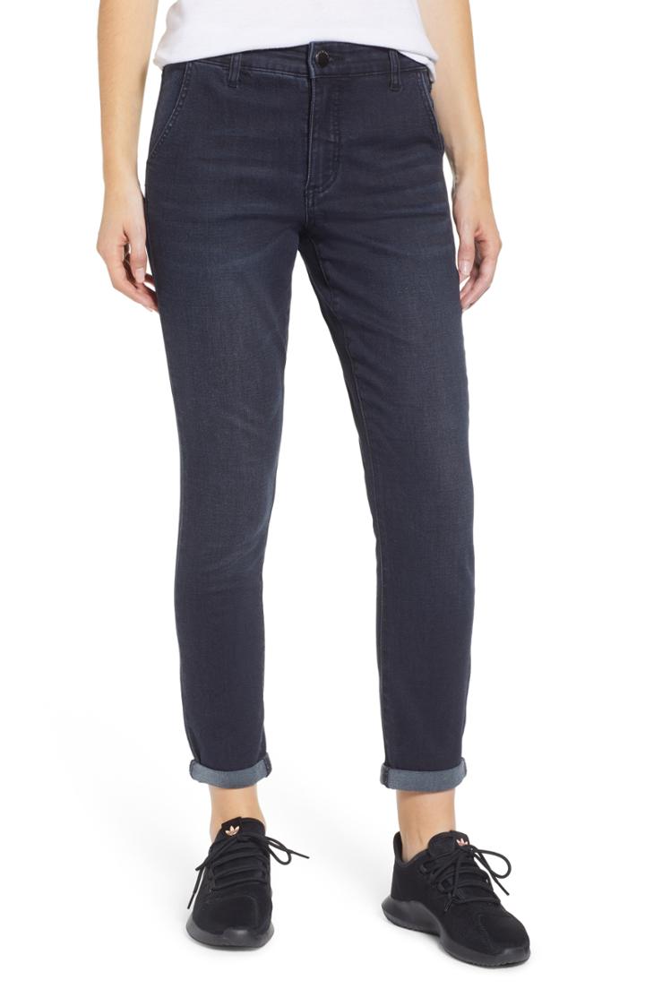 Women's Prosperity Denim High Waist Ankle Boyfriend Jeans - Black