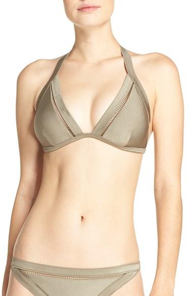 Women's Ted Baker London Triangle Bikini Top - Beige