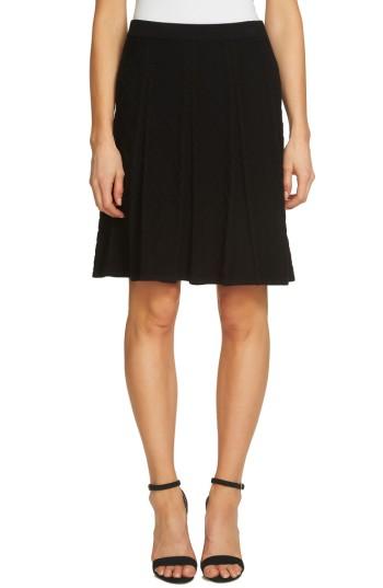 Women's Cece Jacquard Knit Skirt - Black
