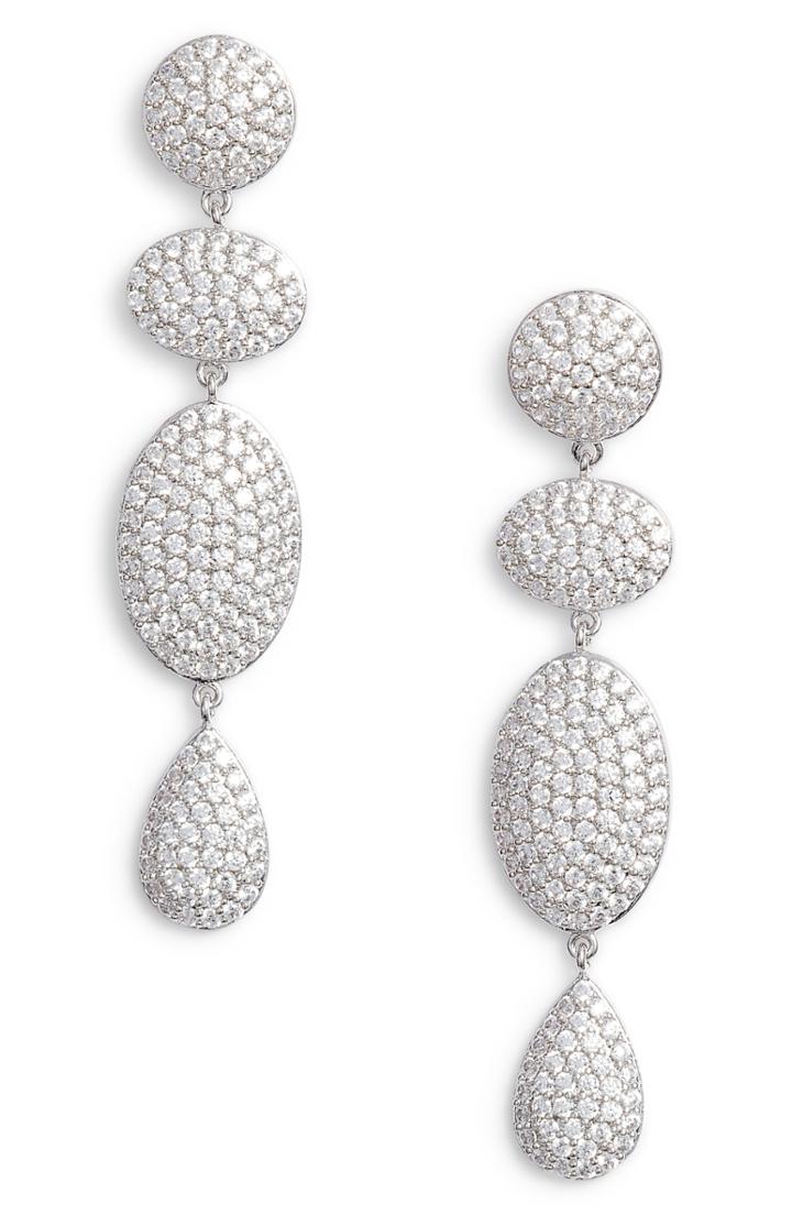 Women's Nordstrom Pave Spheres Multishape Drop Earrings