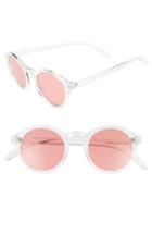Women's Bp. 45mm Clear Plastic Small Round Sunglasses - Clear/ Red