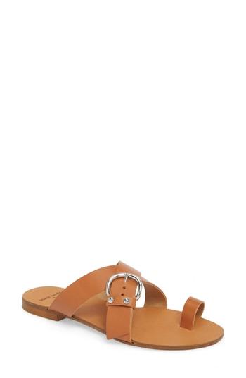 Women's Black Suede Studio Elyse Slide Sandal M - Brown