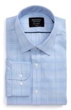 Men's Nordstrom Men's Shop Tech-smart Trim Fit Check Dress Shirt 32/33 - Blue