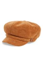 Women's David & Young Chenille Baker Boy Cap - Yellow