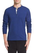 Men's Rag & Bone Standard Issue Slub Cotton Henley - Blue