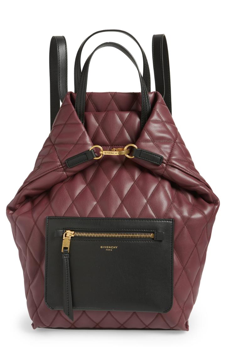 Givenchy Duo Quilted Faux Leather Backpack -
