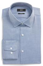 Men's Boss Marley Sharp Fit Dress Shirt L - Blue