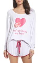 Women's The Laundry Room Don't Go Bacon My Heart Sweatshirt - White