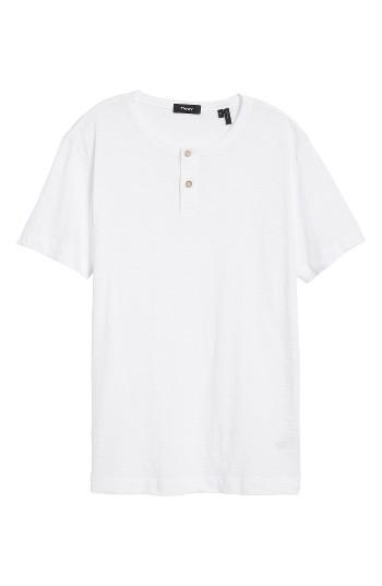 Men's Theory Gaskell Henley T-shirt, Size - White