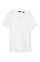 Men's Theory Gaskell Henley T-shirt, Size - White