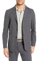 Men's Billy Reid Luther Seersucker Sport Coat, Size - Grey
