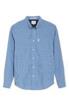Men's Ben Sherman Mod Fit Gingham Sport Shirt, Size - Blue