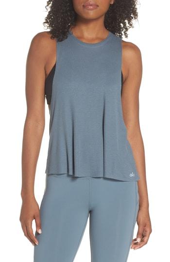 Women's Alo Flow Tank Thermal - Grey