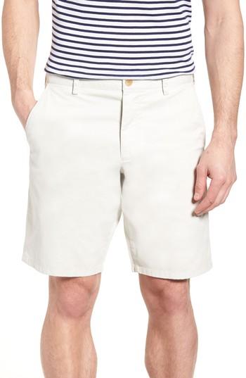Men's French Connection Machine Gun Stretch Cotton Shorts - White