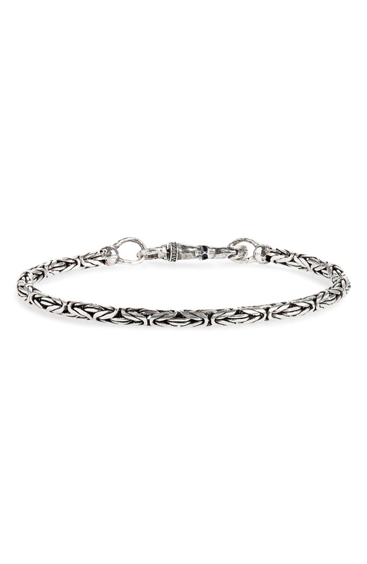 Men's John Varvatos Star Usa Silver Chain Bracelet