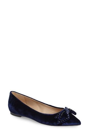 Women's Sam Edelman Raisa Bow Flat M - Blue