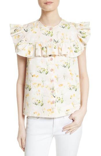 Women's Rebecca Taylor Floral Top