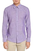 Men's Zachary Prell Snower Slim Fit Sport Shirt - Purple