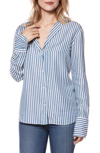 Women's Paige Elora Stripe Shirt - Blue
