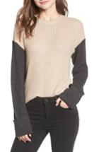 Women's Splendid Colorblock Sweater - Beige