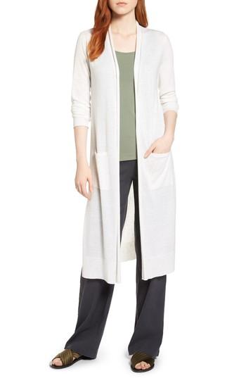 Women's Nic+zoe Traveler Long Cardigan - Beige