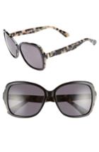 Women's Kate Spade New York Karalyns 56mm Oversized Sunglasses - Black Havana Polar