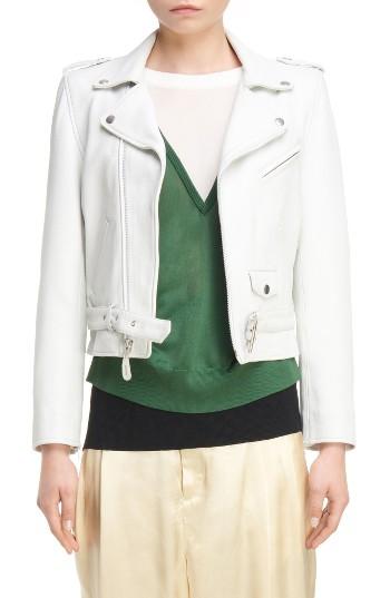 Women's Toga Crop Leather Jacket