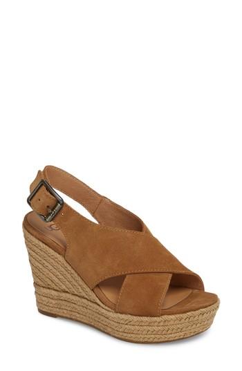 Women's Ugg Harlow Platform Wedge Sandal M - Brown