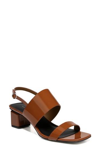 Women's Via Spiga Forte Block Heel Sandal M - Brown