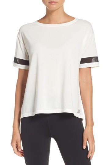 Women's New Balance Wt73146 Tee, Size - White