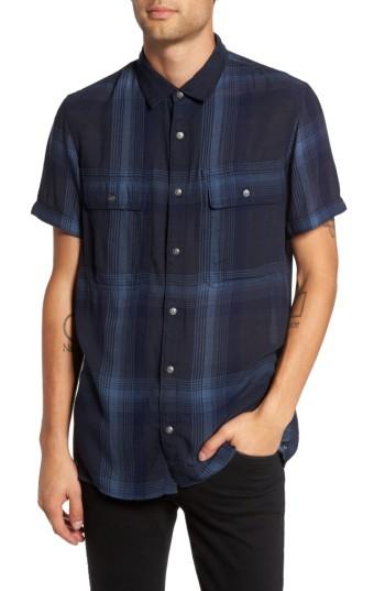 Men's Treasure & Bond Drapey Sport Shirt - Black