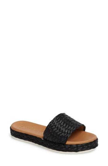 Women's Seychelles Quiet The Mind Slide Sandal .5 M - Black