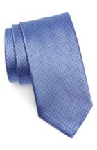 Men's Canali Dot Silk Tie, Size - Blue