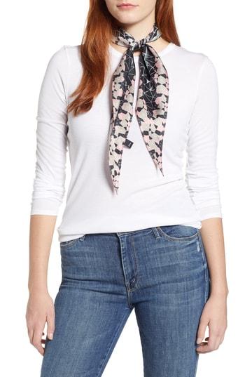 Women's Echo Tiled Together Diamond Cut Silk Scarf, Size - Black