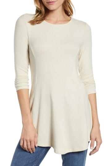Women's Bobeau Brushed Babydoll Tunic - Beige