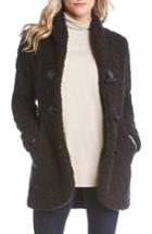 Women's Karen Kane Toggle Boucle Jacket - Black