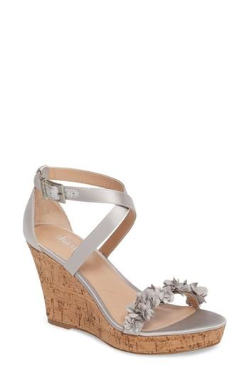 Women's Charles By Charles David Lauryn Wedge Sandal M - Metallic