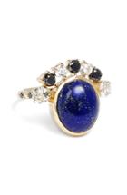 Women's Mociun Diamond & Lapis Cabochon Ring