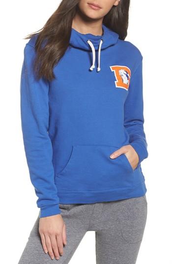 Women's Junk Food Nfl Denver Broncos Sunday Hoodie, Size - Blue